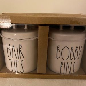 Rae Dunn hair ties and Bobby pins